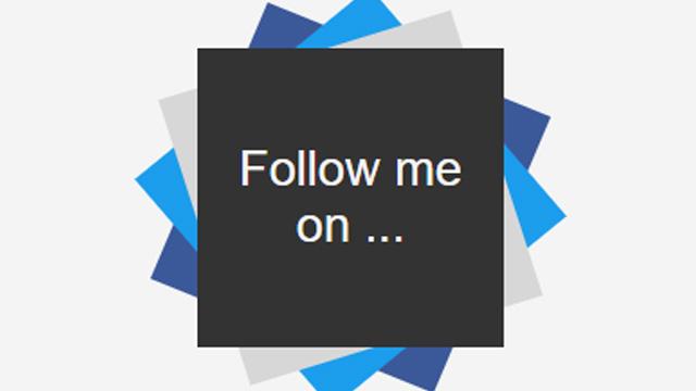 Dynamic Expanding Social Media Buttons