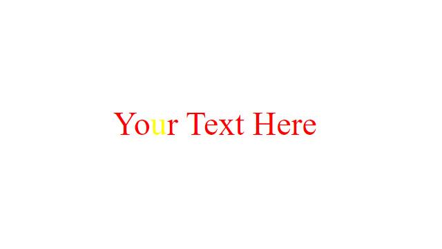 Text highlighting effect