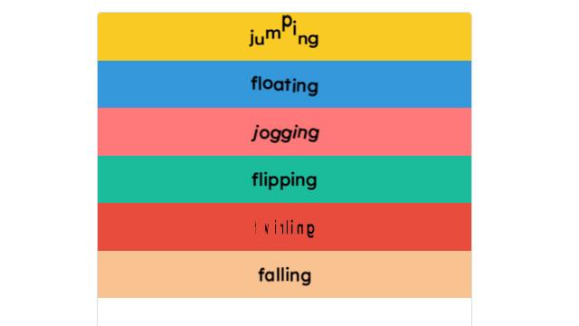 Various Dynamic Text Effects
