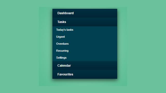 Vertical accordion menu by jquery