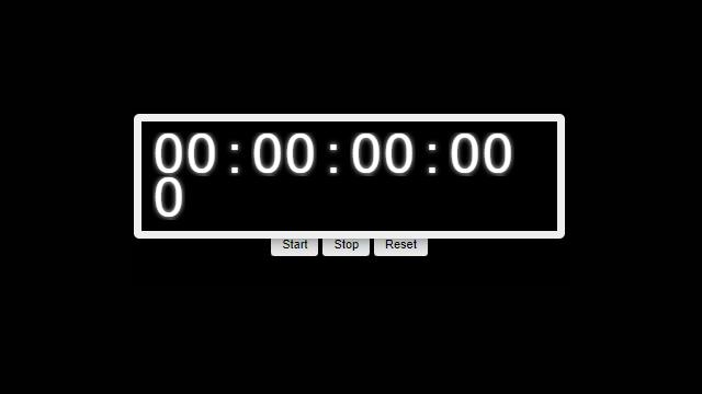 beautiful stopwatch by html, javascript and css3